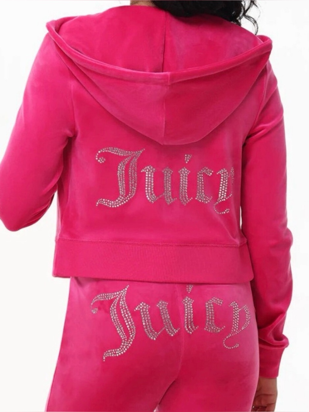 Large Women’s JUICY COUTURE NWT HOT PINK SPELLOUT SHORT SET